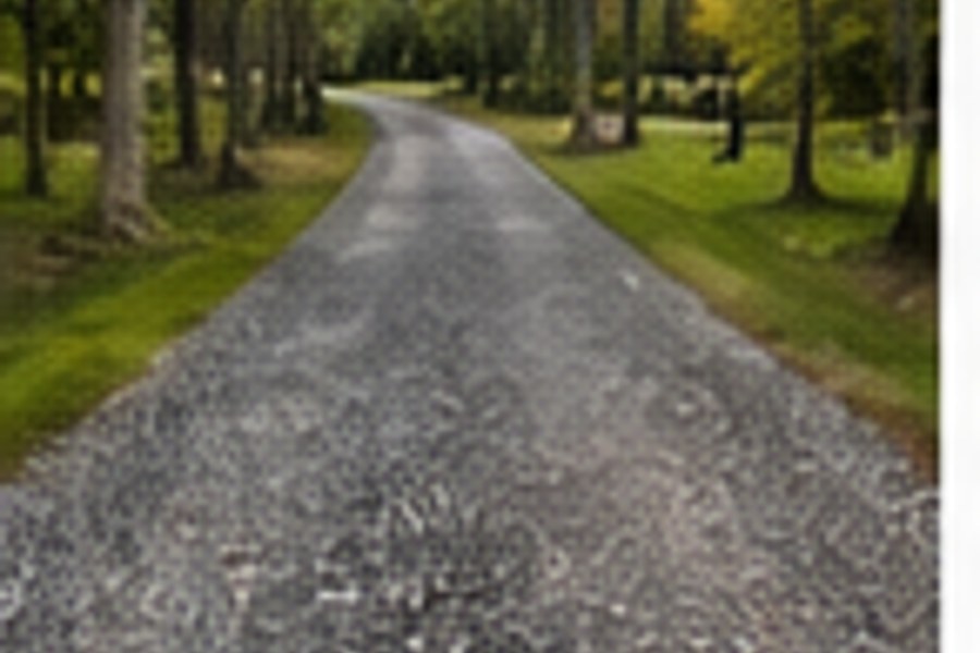 Driveway after