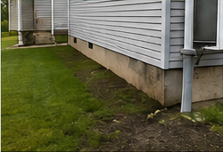 Flower garden before